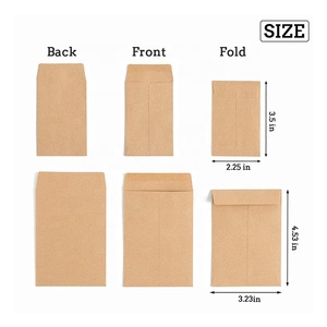 Small Brown Kraft Coin Wallet Envelopes <strong>Seed</strong> <strong>Paper</strong> for Garden &amp; Small Parts - Product Image 4