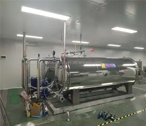 Nhiệt Độ Tốt Đồng Đều Công Suất Lớn Ngang Autoclave Khử Trùng Đối Với Khử Trùng Thực Phẩm