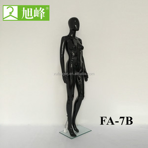 Mới Nhất Thiết Kế Cửa Hàng Hiển Thị Phụ Nữ Quần Áo Glossy Đen Điều Chỉnh Nữ Ma Nơ Canh - Product Image 3