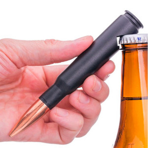 Munizioni alte lucidate beve birra presente uomo caverna una volta sparato calibro <span class=keywords><strong>50</strong></span> vero proiettile bossolo apribottiglie - Product Image 6