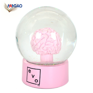 OEM al por mayor comunión regalos de decoración de casa de nieve empresa regalo de recuerdo de simulación cerebro globo de nieve para escritorio de oficina - Product Image 2