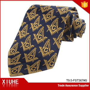 Corbata masónica para hombre de seda personalizada al por mayor, corbata tejida de seda de marca personalizada - Product Image 4