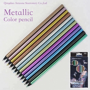 <span class=keywords><strong>Crayon</strong></span> de <span class=keywords><strong>couleur</strong></span> en bois noir de haute qualité, personnalisé, à marque privée, métallique, <span class=keywords><strong>incassable</strong></span>, pour artiste - Product Image 3