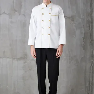 2023 nuovo stile a maniche lunghe vestiti da <span class=keywords><strong>cuoco</strong></span> abbigliamento da lavoro Hotel per cucina cucina cucina camicie da lavoro uniforme - Product Image 1