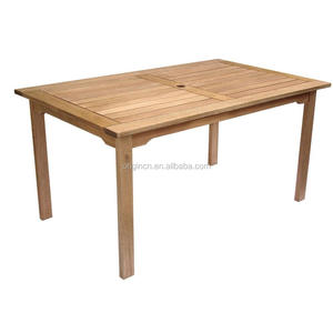 Juego de Muebles de Jardín de Diseño Francés Moderno, Mesa y Sillas de Madera de Teca, Tela Impermeable para Hotel o Apartamento - Product Image 3