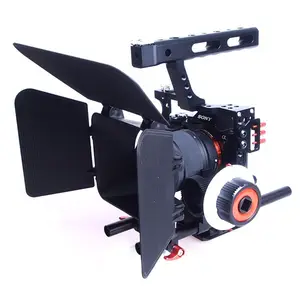 Commlite comstar conjunto de equipamento para câmera, kit de equipamento para câmeras digitais, incluindo rig, focus, matte box, para câmeras gh4 a7s
