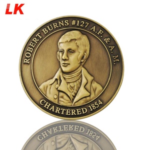 Gran oferta, moneda con logotipo 2D barata, moneda conmemorativa de acero antiguo masónica personalizada, masón - Product Image 2