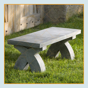 Panca da Giardino in <span class=keywords><strong>Marmo</strong></span> Bianco Stile Rinascimentale Italiano Scolpita in Pietra Antica su Misura - Product Image 3