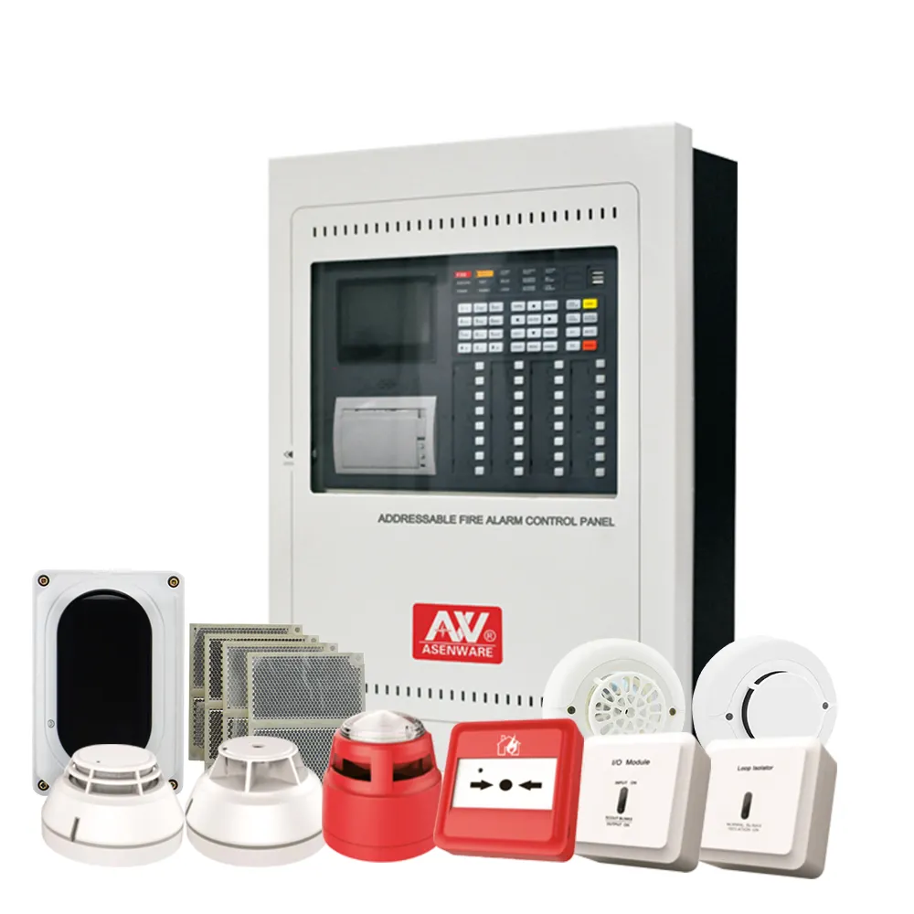 Asenware Adresseerbare Fire Alarm Control System Met Lpcb Certificaten 1 Tot 8 Lussen Voor Optie