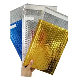 2017 yüksek kalite en satış kabarcık mailler çanta renkli parlak bopp poli kabarcık posta çanta poli film air bubble mailer