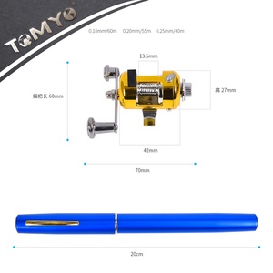 Takara tomoa — ensemble de stylos canne à pêche de poche, en alliage d'aluminium, Portable, grand <span class=keywords><strong>cadeau</strong></span> - Product Image 3