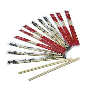 Custom New Products OEM Private Label Custom Paper Plastic Individual Package Chopsticks Bamboo Made In China