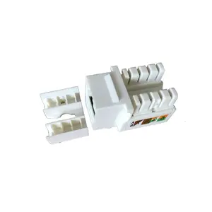 RJ45 Cat6 UTP 90 Degrés Keystone Jack Sans Outil Modulaire Réseau Non Blindé Poinçon Cat 6a 90 Degrés Connecteurs - Product Image 1
