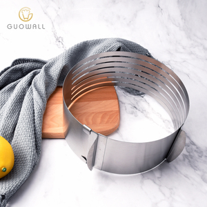 16-20cm Adjustable Stainless Steel Mousse Mould Layer <strong>Cake</strong> Slicer <strong>Kit</strong> - Product Image 5