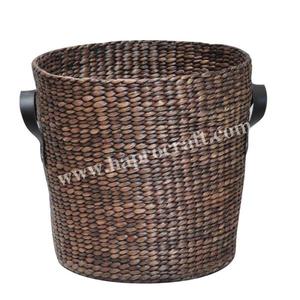 Cesta de almacenamiento de tejido de agua de Jacinto con forro de bambú, cajas de almacenamiento para decoración del hogar, organizadores, contenedores de almacenamiento decorativos - Product Image 2
