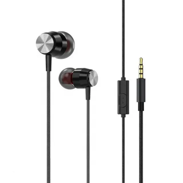 Certified Original Earphone High Audio Quality Noise Canceling Wired In-Ear Digital glod 3.5mm jack plug Headphone