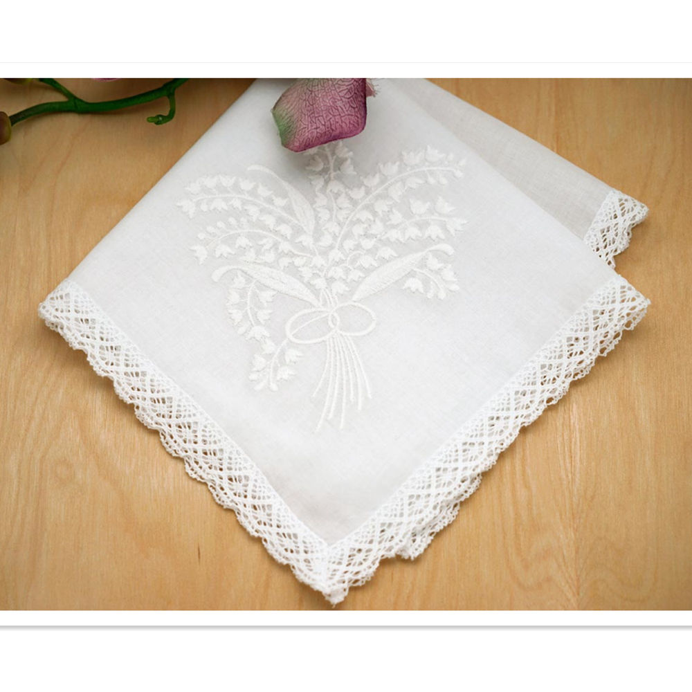 Белые носовые платки без рисунка