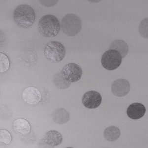 Gold <strong>Silver</strong> Polka Dots Tissue <strong>Wrapping</strong> <strong>Paper</strong> 50x70 cm 17gsm Metallic Dots Craft <strong>Paper</strong> for Gift <strong>Wrapping</strong> and Decoupage - Product Image 6