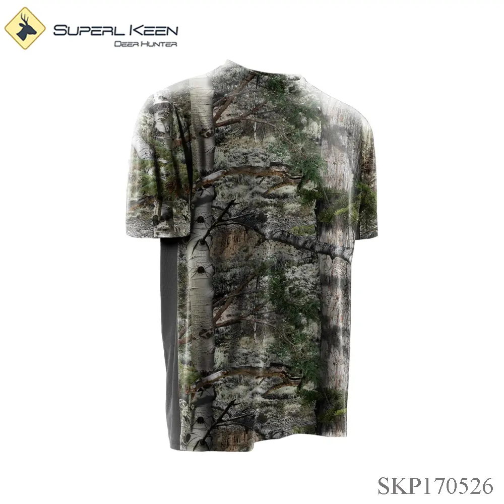 Men's Outdoor Scent Control Lightweight Quick Dry Short Sleeve Hunting Shirt