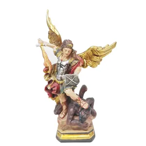 Religieux personnalisé fabricant prix l'archange Michael statue à vendre