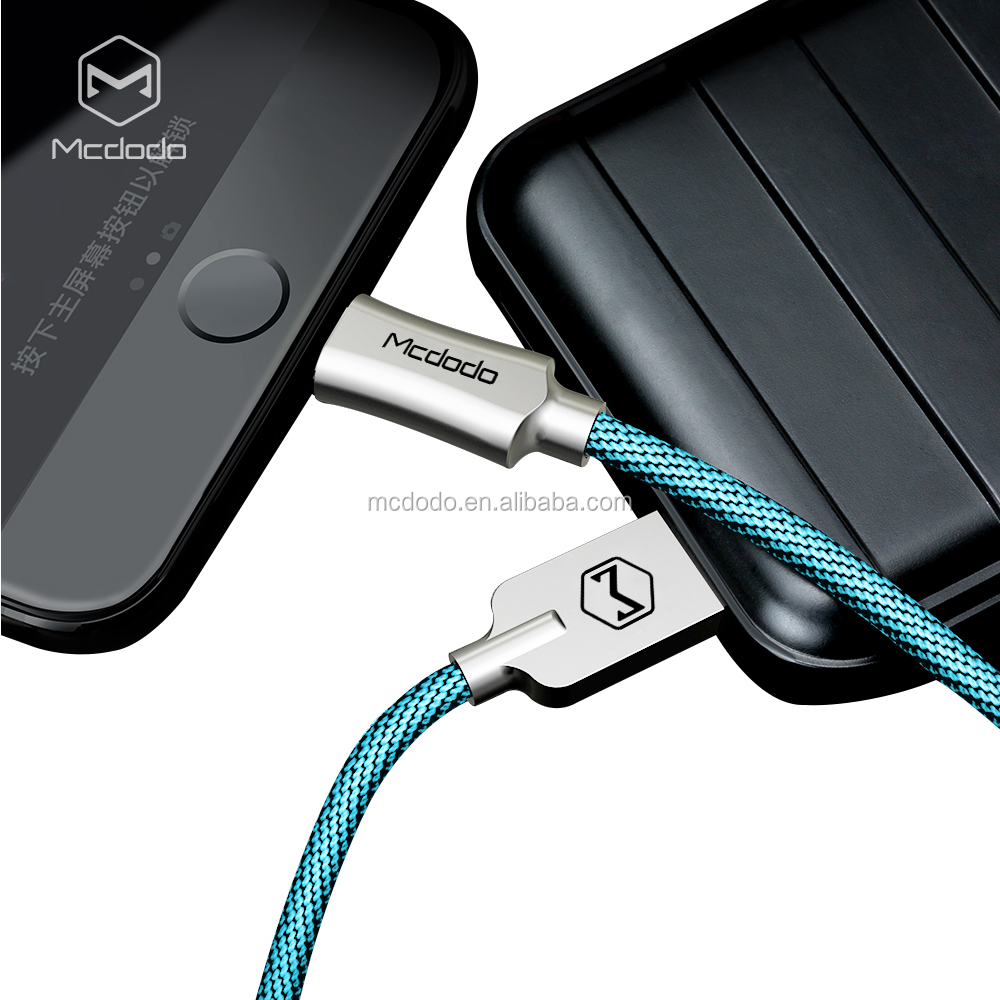 1,2 M 4FT 2.4A de alta corriente de carga rápida de Nylon tejido trenzado USB 8 pin Cable de carga para nuevo iPhone