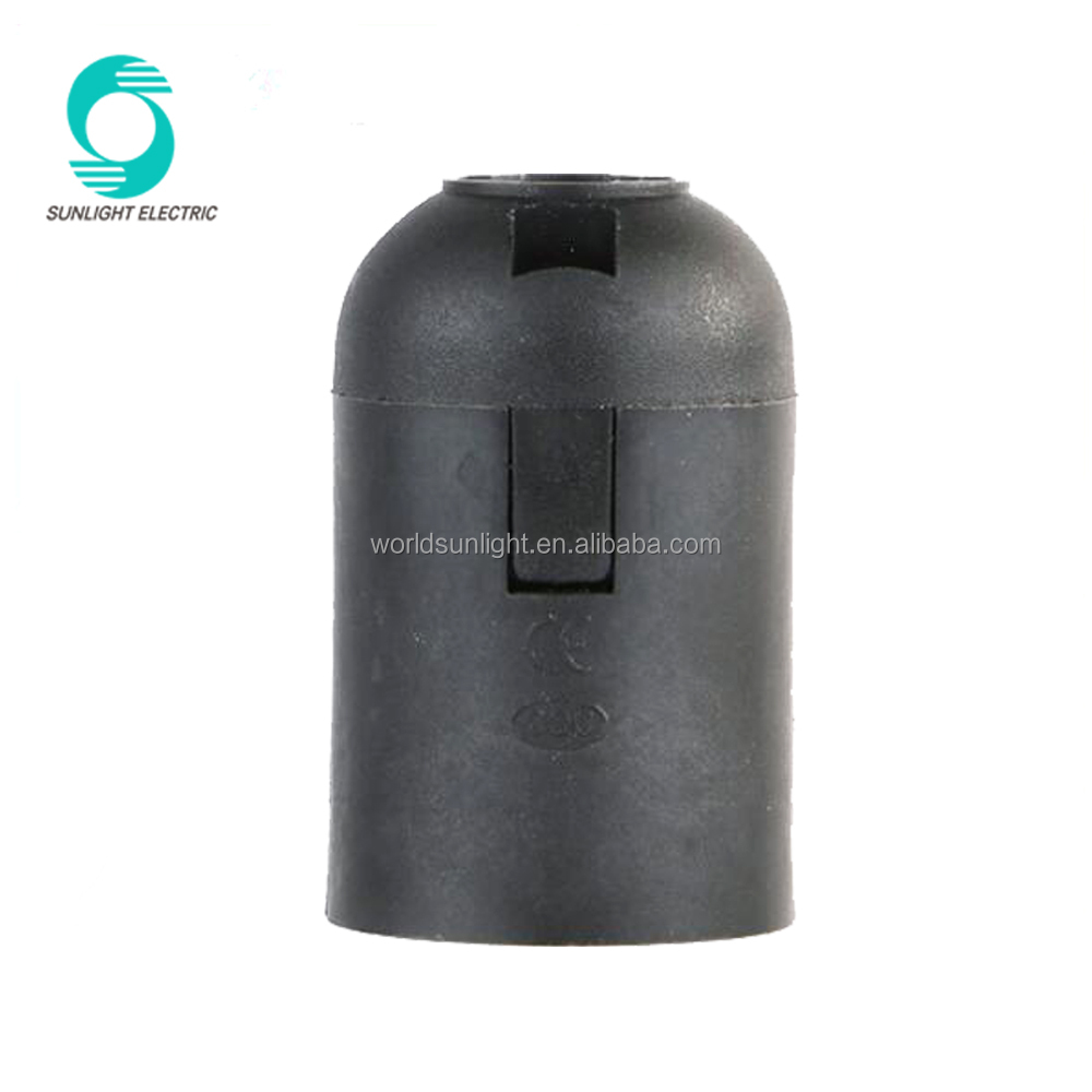 CE CQC VDE E27 Белый Черный светодиодный держатель лампы Электрический Потолочный светильник гнездо лампы пластиковый патрон лампы E27