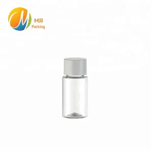 10 ml clear pet plastic fles met verschillende kleur schroefdop