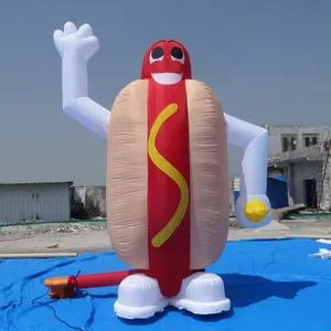 Iklan tiup hot dog kartun, balon tiup tiup sosis K3011-1