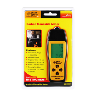 High Precision CO Gas Analyzer Handheld Carbon Monoxide <strong>Meter</strong> Tester LCD Gas Detector Monitor <strong>Sound</strong> + Light <strong>Alarm</strong> 0-1000ppm