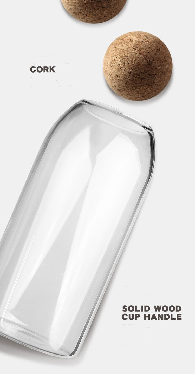 Food Storage Glass Jars Glass With Bamboo Lid Food Grade Material Glass Jar