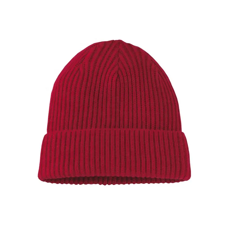 Venta caliente Acrílico Knit Beanie Unisex Outdoor Winter Knitted Cap Warm Beanie Hat