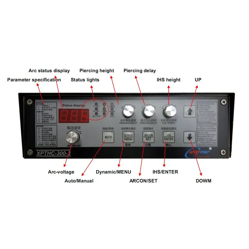 5 अक्ष डीएसपी नियंत्रण प्रणाली सीएनसी XPTHC-300-PT