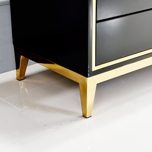 <strong>Black</strong> Tv Stand Modern Living Room 6 Drawers Furniture Unit Contemporary Home Furniture Tv <strong>Cabinet</strong> - Product Image 5