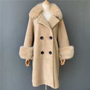 <span class=keywords><strong>Mao</strong></span> de la venta caliente de las mujeres de la moda oveja Real abrigo de lana de invierno cálido oso abrigo para las mujeres - Product Image 2
