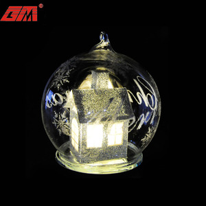 Nouvelles idées de produits boules de verre soufflées <span class=keywords><strong>à</strong></span> la main décoration d'arbre suspendu de noël - Product Image 2