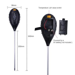 Vente chaude moins cher 4 en 1 ph mètres fabricants, meilleur numérique ph mètre de sol ph testeur de sol moniteur d'humidité du sol