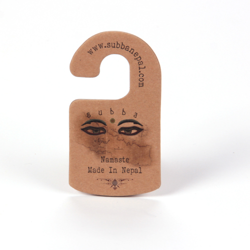 Sinicline Крафтовая Вешалка из натурального картона с принтом