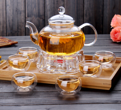 Hot popular borosilicate products,glass tea pot set