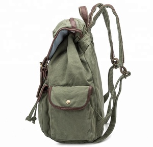 Cooles Design umwelt freundliche Leinwand und Hanf Outdoor-Großhandel benutzer definierte Wandern große Kapazität lässig Reise Rucksack Rucksack - Product Image 4