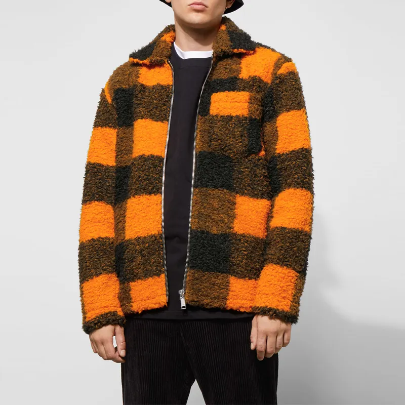 Blouson d'hiver personnalisé pour hommes, à manches longues, en laine rouge, imprimé, vente en gros, 2020