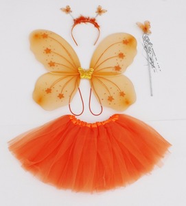 Falda Tutú al por Mayor de Color Sólido Directamente de Fábrica, Tutú Rosa Claro para Niña <span class=keywords><strong>con</strong></span> Alas de Mariposa, Importado de China - Product Image 5