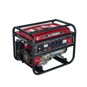 LingBen 7kVA Portable Electric Power Gasoline Generator Set