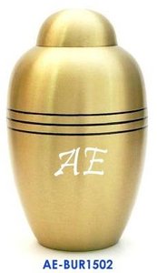 Urne funéraire élégante en laiton pour cendres humaines Conteneur commémoratif funéraire intemporel pour adultes Hommage pour adultes - Product Image 3