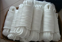 Cordes en polypropylène de 3 à 10 mm, 8/12/16/24/32 brins, corde ronde tressée en polyester de couleur, corde en nylon de 6 mm, double tressage