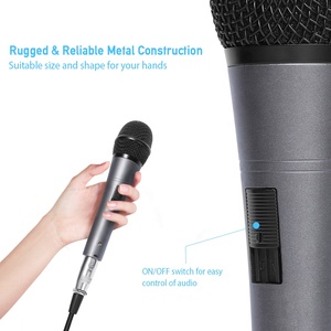 Micro thu âm cardioid chuyên nghiệp với cáp XLR dài 6m, micro dành cho karaoke, micro karaoke động - Product Image 5