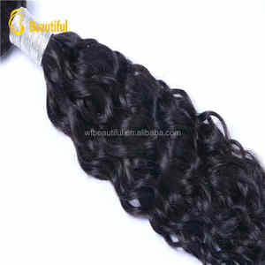 Popular pelo virginal natural, ningún enredo vertiendo libremente ondulado mayorista pelo indio de la onda natural - Product Image 1