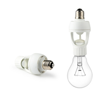 Portalámparas E27 de 60 W con Sensor de Movimiento PIR para Bombilla de Ahorro de Energía de 20 W