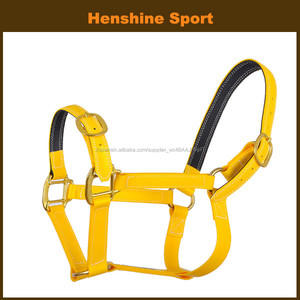 Hebilla de bronce <span class=keywords><strong>caballo</strong></span> frenillo halter del grano del cuero Genuino - Product Image 3