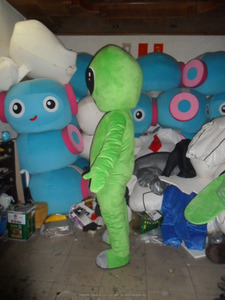 Belle vert alien costume de mascotte pour adultes/alien costume adulte - Product Image 3