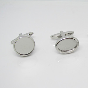 <span class=keywords><strong>Zinc</strong></span>合金激安セールカフスボタンブランクカスタムサイズと形状 - Product Image 3